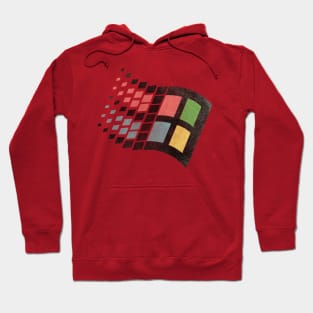 Windows 95 grunge effect Hoodie